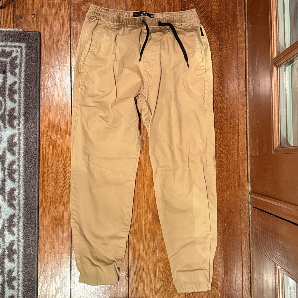 Hollister Men's Tan Jogger khaki  Pants xs